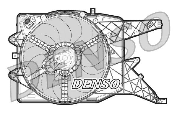 DENSO Вентилятор, охлаждение двигателя DER20010
