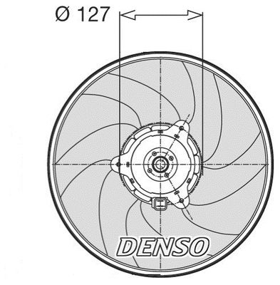 DENSO Ventilaator,mootorijahutus DER21003