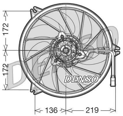 DENSO Ventilaator,mootorijahutus DER21006