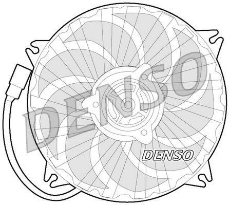 DENSO Вентилятор, охлаждение двигателя DER21019