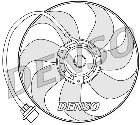 DENSO Вентилятор, охлаждение двигателя DER32001