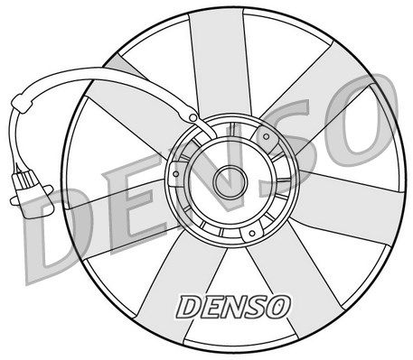 DENSO Вентилятор, охлаждение двигателя DER32002