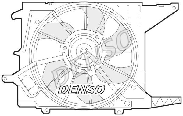 DENSO Вентилятор, охлаждение двигателя DER37003