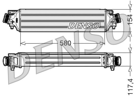 DENSO Kompressoriõhu radiaator DIT01002