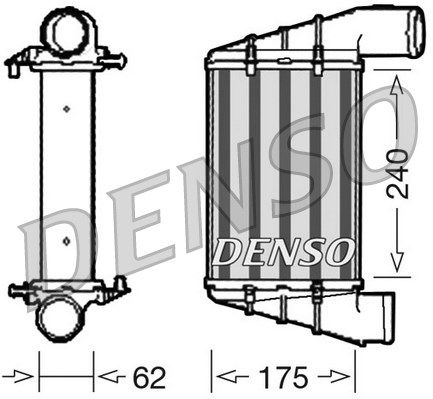 DENSO Kompressoriõhu radiaator DIT02001