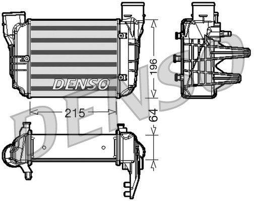 DENSO Kompressoriõhu radiaator DIT02002