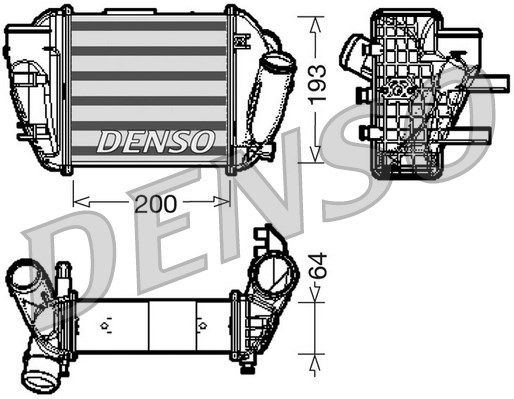 DENSO Kompressoriõhu radiaator DIT02005