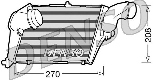 DENSO Kompressoriõhu radiaator DIT02012