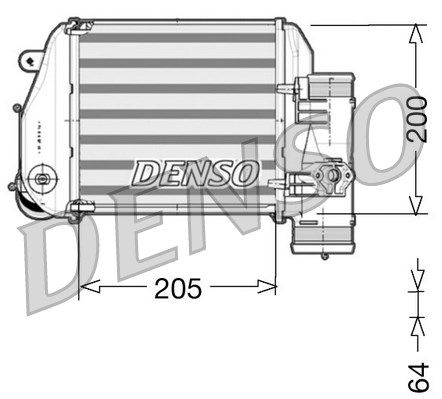 DENSO Kompressoriõhu radiaator DIT02024