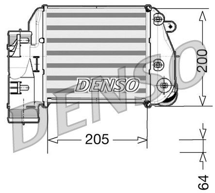 DENSO Kompressoriõhu radiaator DIT02025