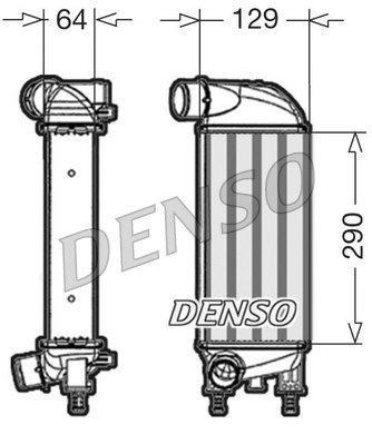 DENSO Kompressoriõhu radiaator DIT09110