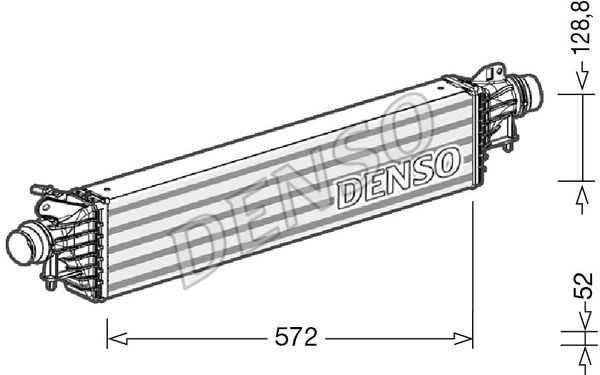 DENSO Kompressoriõhu radiaator DIT20004