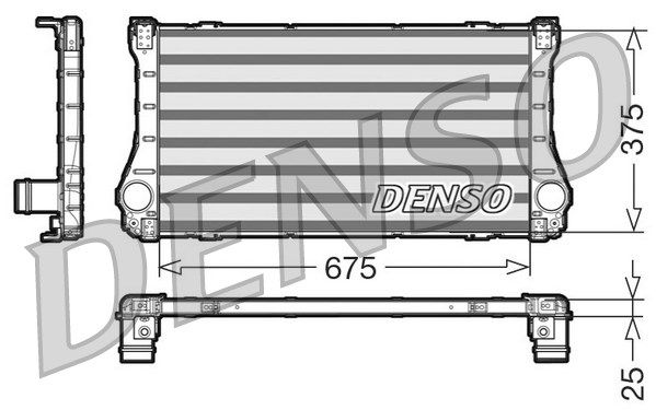 DENSO Kompressoriõhu radiaator DIT50002