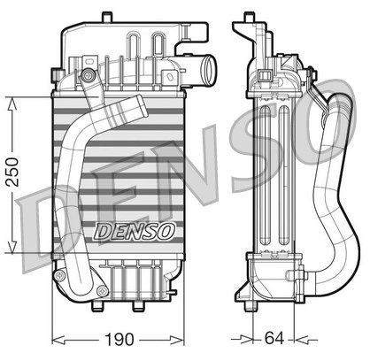 DENSO Kompressoriõhu radiaator DIT50004