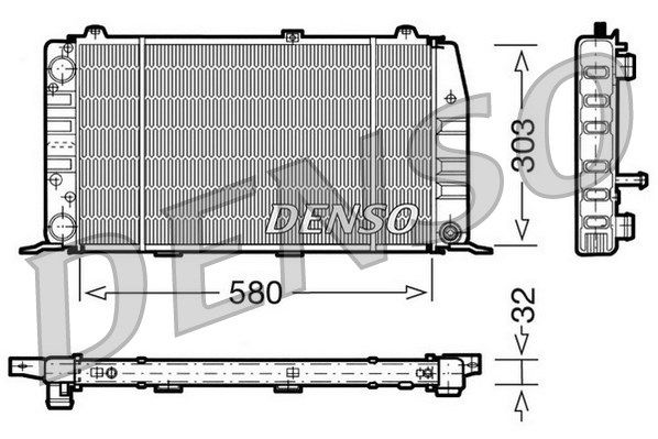 DENSO Radiaator,mootorijahutus DRM02010