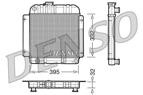 DENSO Radiaator,mootorijahutus DRM05001