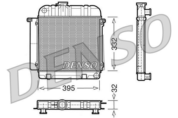 DENSO Радиатор, охлаждение двигателя DRM05010