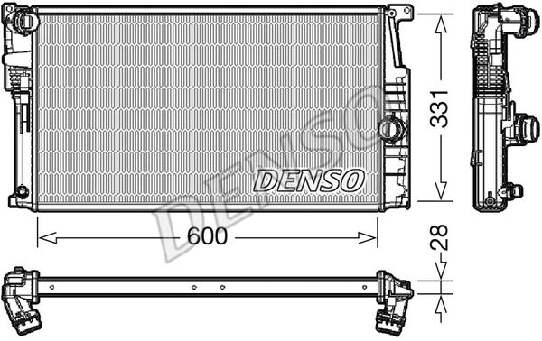 DENSO Радиатор, охлаждение двигателя DRM05014