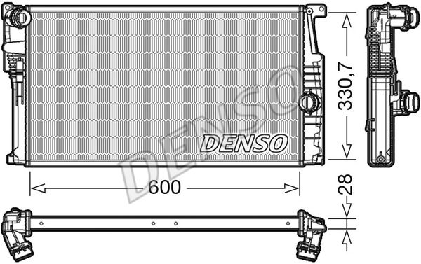 DENSO Radiaator,mootorijahutus DRM05015