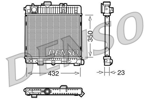 DENSO Radiaator,mootorijahutus DRM05026