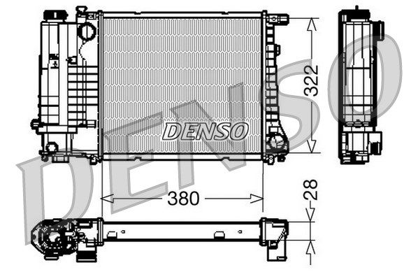 DENSO Radiaator,mootorijahutus DRM05044