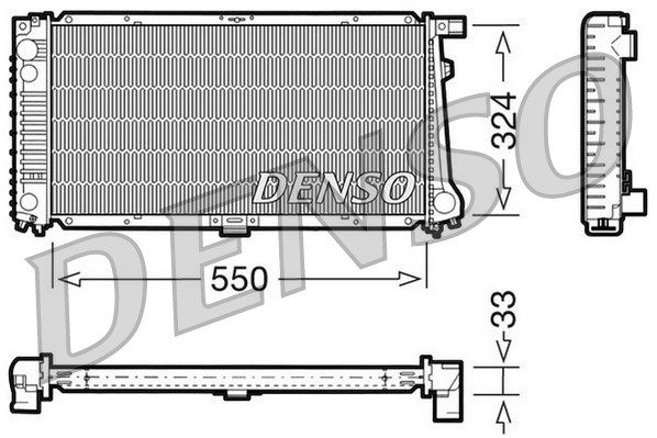 DENSO Radiaator,mootorijahutus DRM05058