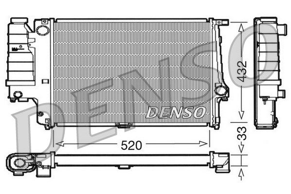 DENSO Radiaator,mootorijahutus DRM05063