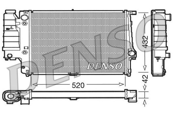 DENSO Радиатор, охлаждение двигателя DRM05065