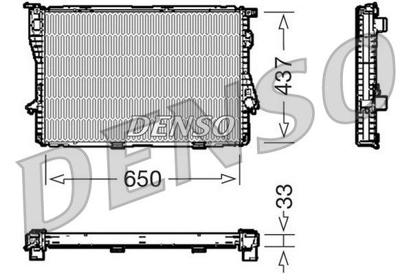DENSO Radiaator,mootorijahutus DRM05067
