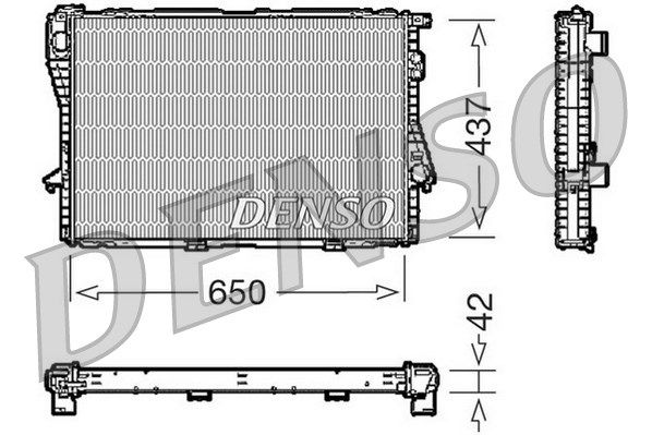 DENSO Радиатор, охлаждение двигателя DRM05068