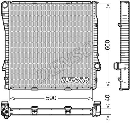 DENSO Радиатор, охлаждение двигателя DRM05112