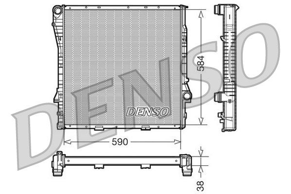 DENSO Radiaator,mootorijahutus DRM05117