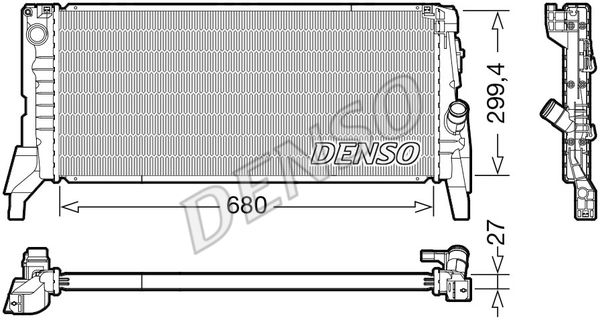 DENSO Radiaator,mootorijahutus DRM05119