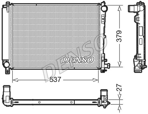 DENSO Радиатор, охлаждение двигателя DRM06003