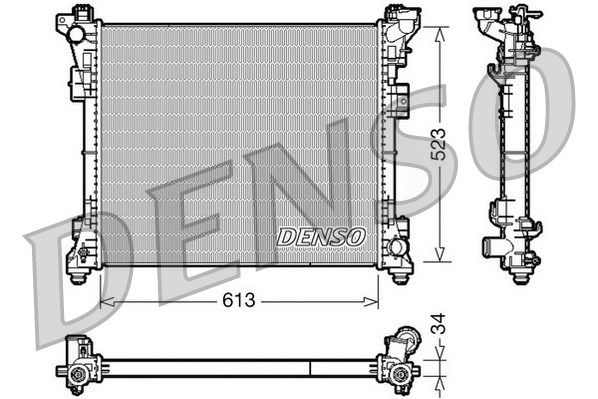 DENSO Радиатор, охлаждение двигателя DRM06006