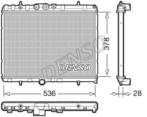 DENSO Radiaator,mootorijahutus DRM07004