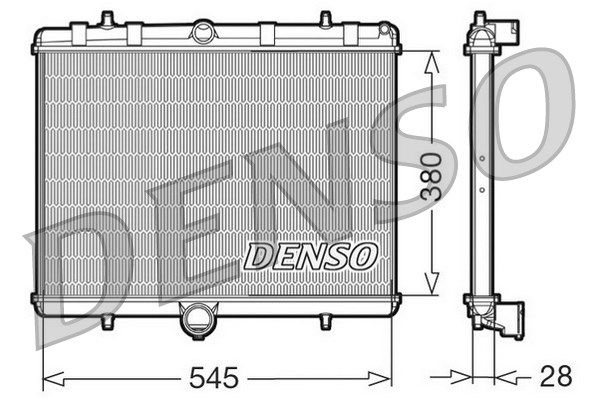 DENSO Радиатор, охлаждение двигателя DRM07060