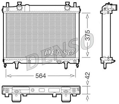 DENSO Radiaator,mootorijahutus DRM09023