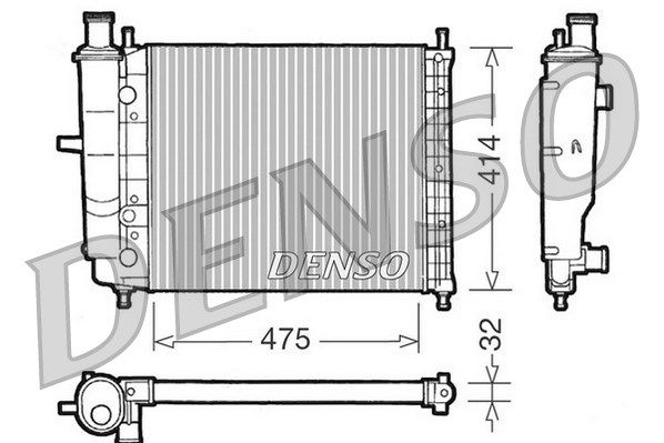 DENSO Radiaator,mootorijahutus DRM09028