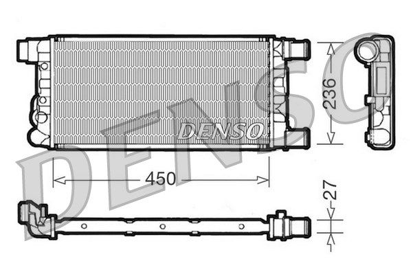 DENSO Радиатор, охлаждение двигателя DRM09041