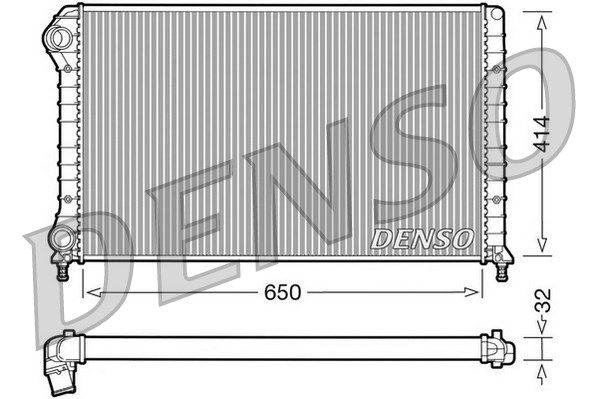 DENSO Radiaator,mootorijahutus DRM09062