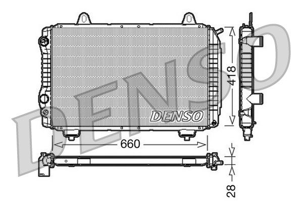 DENSO Radiaator,mootorijahutus DRM09071