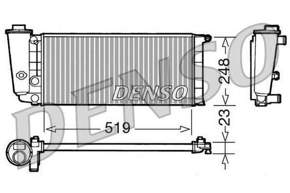 DENSO Radiaator,mootorijahutus DRM09080