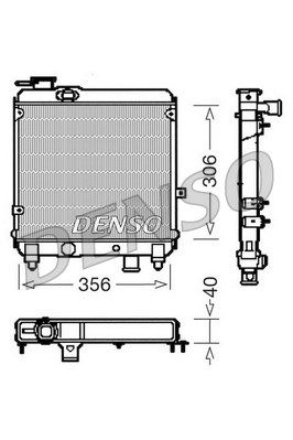 DENSO Radiaator,mootorijahutus DRM09081