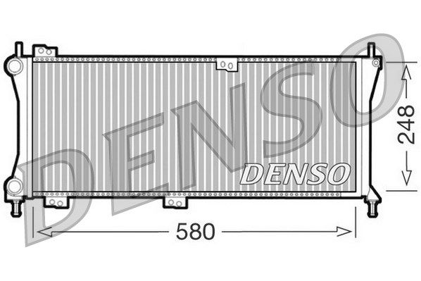 DENSO Радиатор, охлаждение двигателя DRM09083