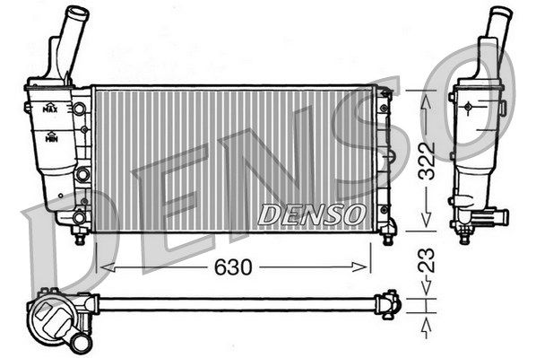 DENSO Radiaator,mootorijahutus DRM09097