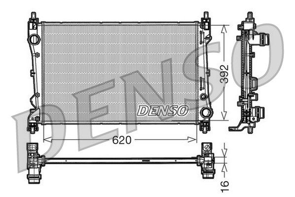 DENSO Radiaator,mootorijahutus DRM09113