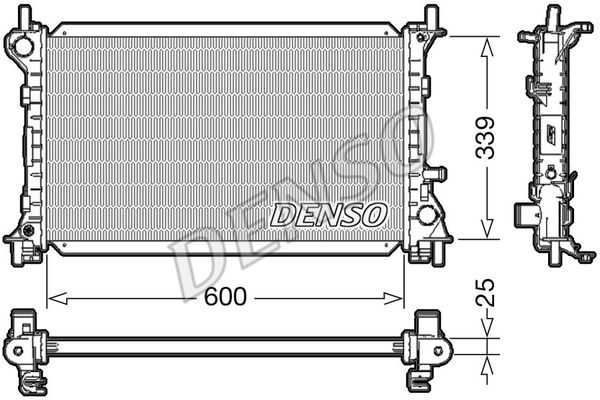 DENSO Радиатор, охлаждение двигателя DRM10003