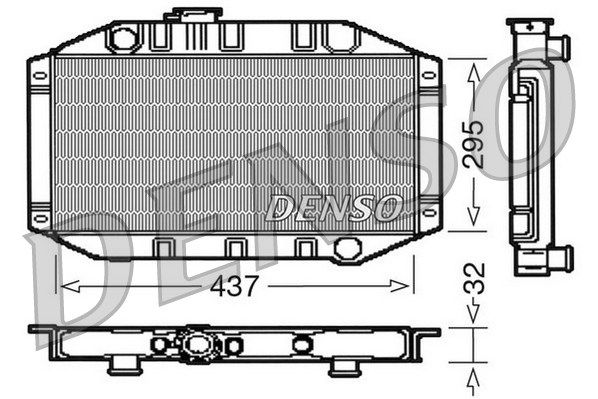 DENSO Radiaator,mootorijahutus DRM10011