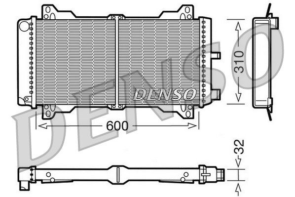 DENSO Radiaator,mootorijahutus DRM10014
